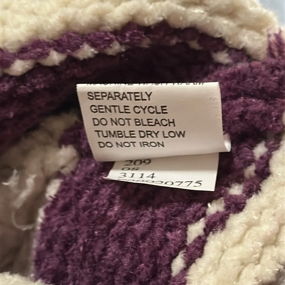 Colorful striped beanie hat